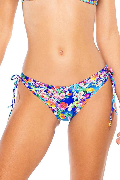 Luli Fama Water Blossoms Drawstring Side Full Bottom